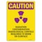 Signmission OSHA RADIATION Sign, Radiation Contamination W/ Symbol, 24in X 18in Aluminum, 24" H, 18" W, Portrait OS-CR-A-1824-V-10257 - alternate 1